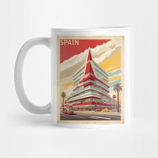 Diagonal Mar Centre Commercial Spain Travel Tourism Retro Vintage Mug